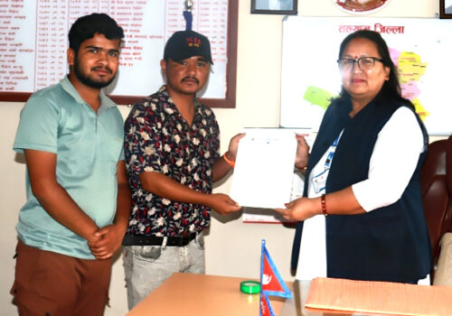 प्रेस स्वतन्त्रता र पत्रकार सुरक्षाका लागि प्रेस सेन्टर नेपाल सल्यानद्वारा ज्ञापनपत्र पेस