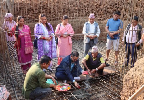 डेढ महिनामा काम सक्ने गरि साङघारमा एक करोडको खानेपानी आयोजनाको काम सुरु