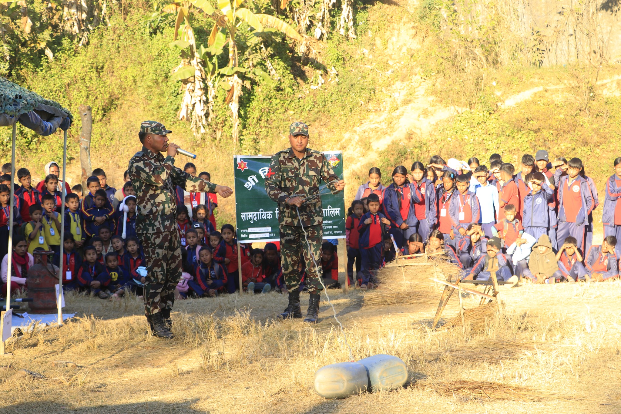 नेपाली सेनाद्धारा विपद प्रतिकार्य अभिमुखीकरण तथा विपद अभ्यास प्रदर्शन